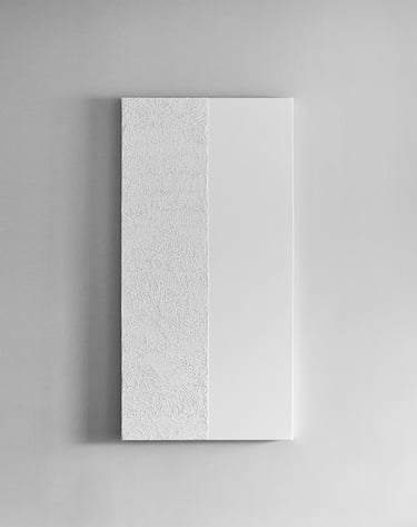 a white square shaped object with a white background