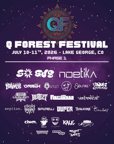 Flier for Q Forest Festival 2026