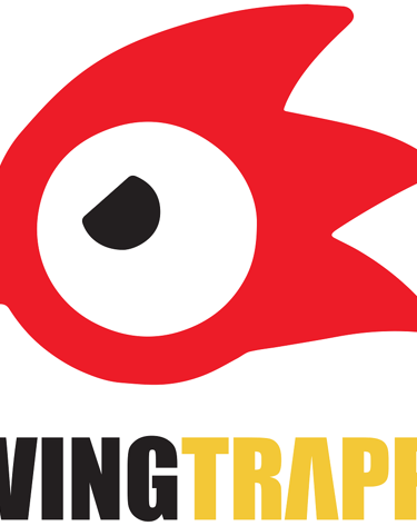 a red bird with a red bird on it's side