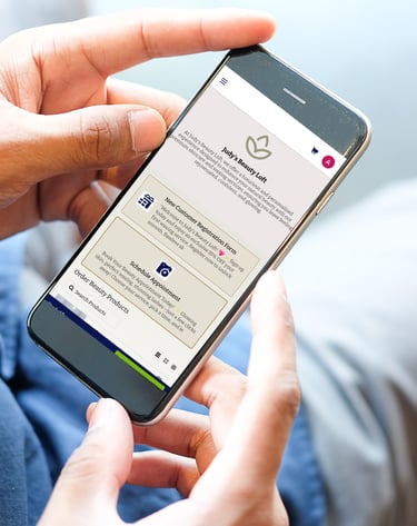 person holding a smartphone