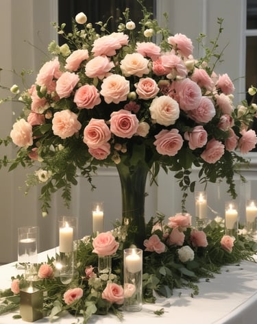 woman standing on food counter