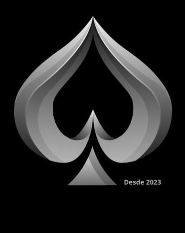 a black and white logo with a spaded spaded spaded spaded spade
