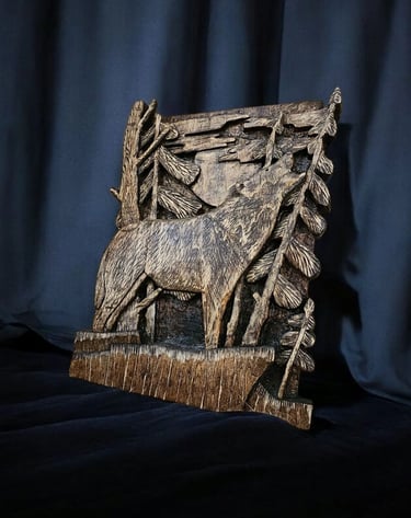 Relief carving by Gary Stutts