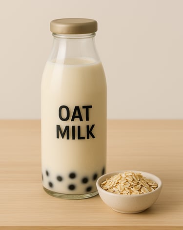 bubble tea au lait d'avoine