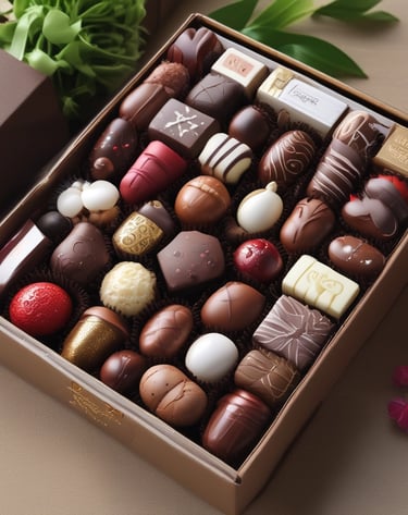 Printed sweet packaging carton box with folding carton design Custom mono carton chocolate box