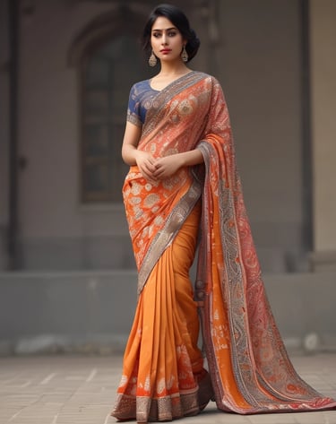 A selection of colorful unstitched fabrics laid out on a wooden table, ready for tailoring.