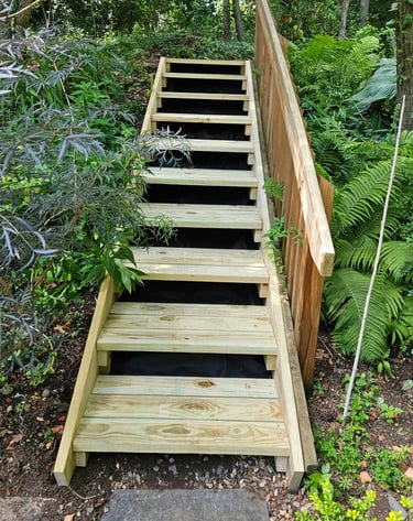 Huckabee Handyman Services - garden steps after