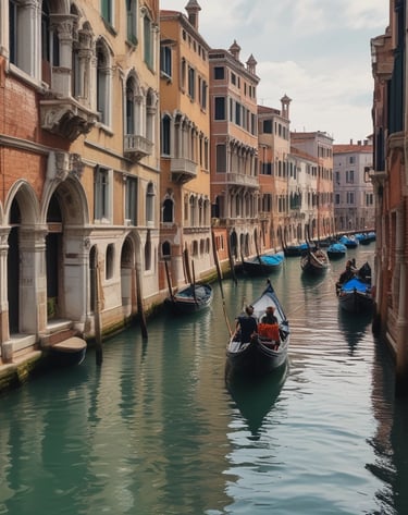 A cozy travel consultation setting with a friendly agent and a client discussing plans.