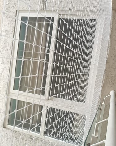 Residential balcony pigeon net service in Worli by Arjilli Safety Nets