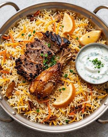 A cozy dining setup showcasing the fusion of Pakistani and Turkish cultural elements.