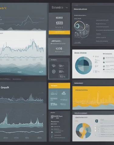 Dashboard screen displaying real-time data from IoT sensors in underwater equipment.