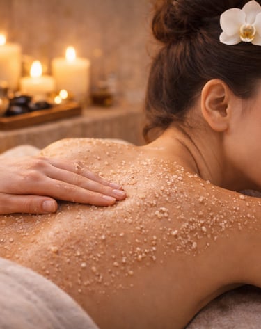 Relaxing body massage treatment using premium oils at Delhi spa