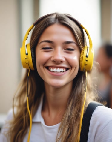 A serene individual practicing mindfulness surrounded by golden light accents.