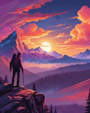 An abstract representation of quiet ambition and growth.