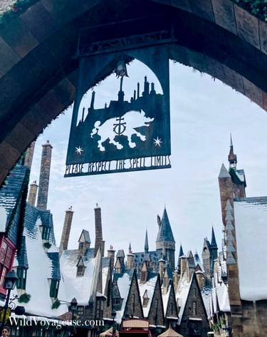 L'entrée de Pré au Lard à Universal Studios en Floride