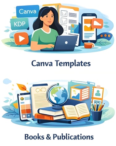 Canva templates and digital products designed for businesses