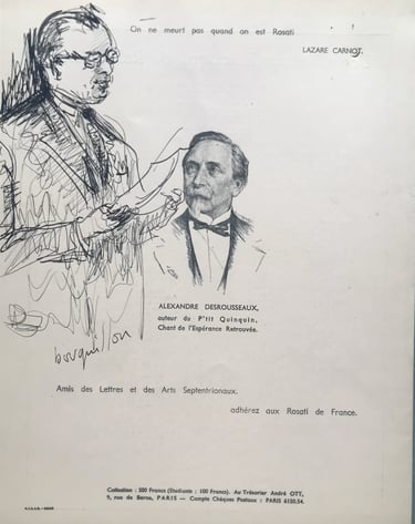 marcel lanquetin prononçant son discours de rosati