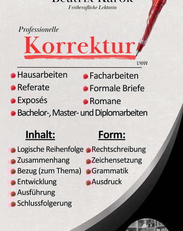 Referenz Bild von Korrekturlesen Berlin
