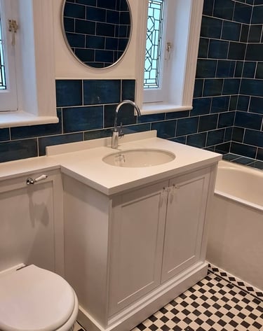 Bespoke bathroom vanity unit