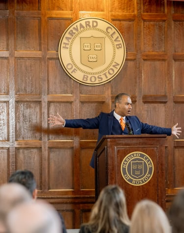 Nadeem Azhar at Harvard Club of Boston