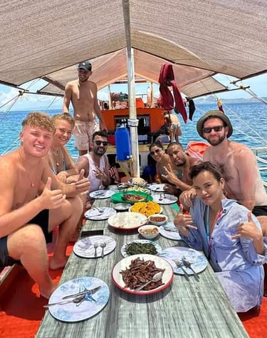 All-inclusive El Nido to Coron adventure – camping, snorkeling, and local meals fresh catch seafood