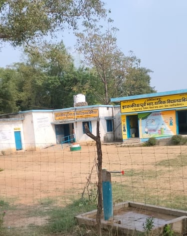 image of tap front of school