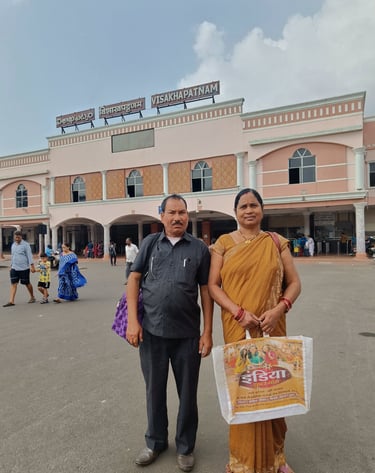 manihar Singh Nirala with his wife