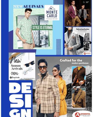 a man and woman posing for a fashion magazine