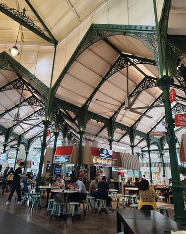 Lau Pa Sat Hawker Center Singapur