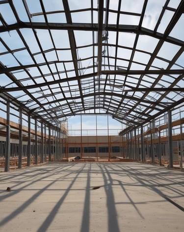 yellow and gray metal tower