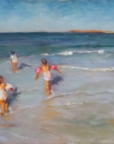 sybille ingold peintre scène de plage