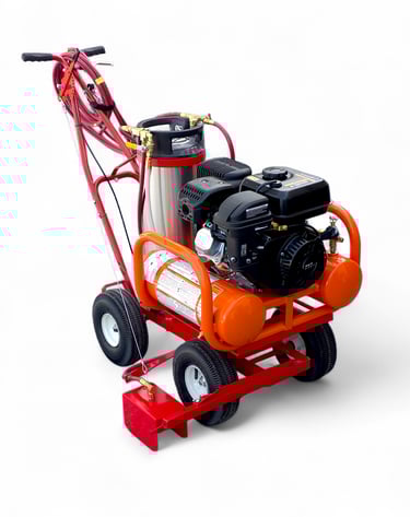 model t2000 commercial paint striping machine made for striping lines on parking lots