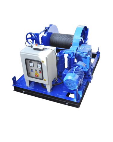 electrical and hydraulic industrial winch