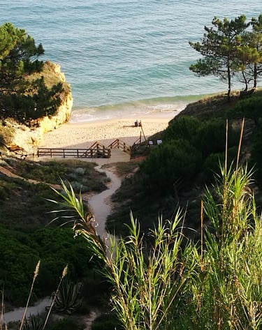 strand opgan Alfagar Village, olhos do a"qua