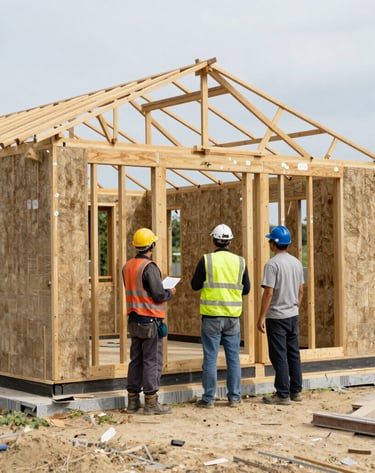 Completed residential building showcasing quality civil construction
