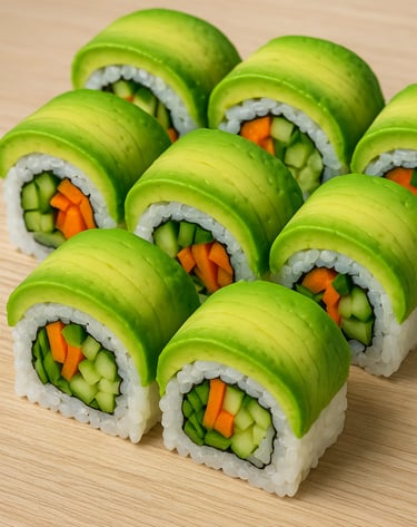 Avocado sushi 