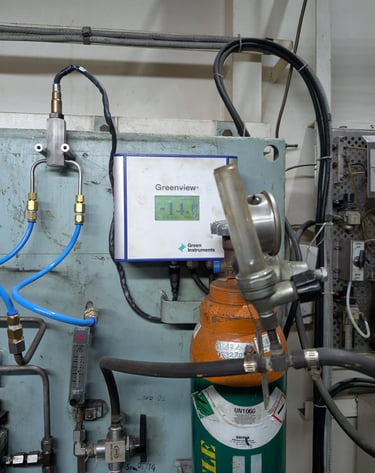 Modification of new replacement over Servomex 1800 o2 analyzer sampling panel with G36 O2 analyzer