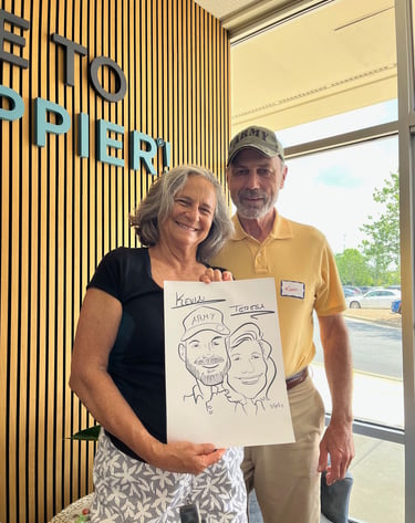 Live caricature drawing