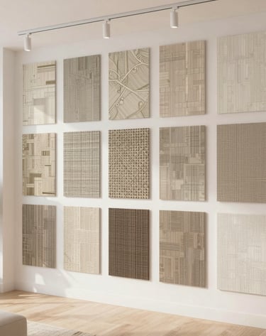 A vibrant floral wallpaper accent wall brightening up a chic bedroom corner.