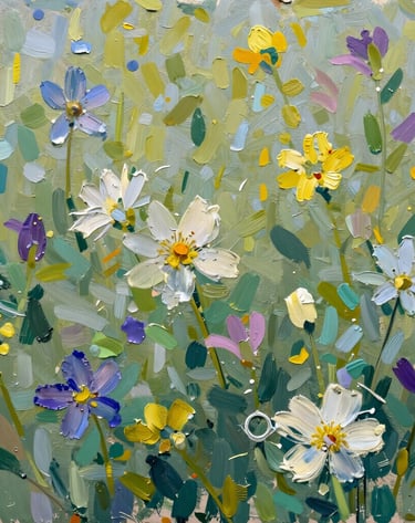 Close-up of a sophisticated mural with subtle luxury tones and natural motifs.