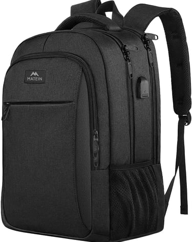 MATEIN Mochila Portatil Impermeable con Puerto USB para ordenadores de 15.6 pulgadas