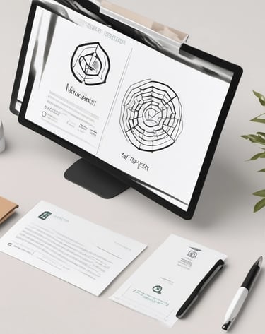 A professional team collaborating on a website project.