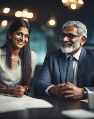 a female consultant gathering client business requirements and deliverables