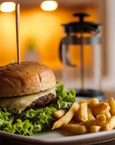 Hamburguesa artesanal,, Restaurante Guanapalo Quimbaya Quindio