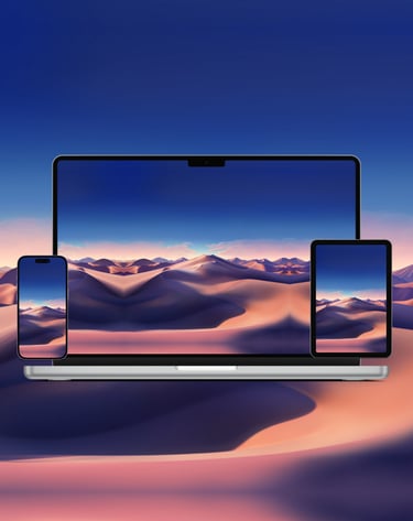 wallpapers - a laptop computer with a phone and a laptop