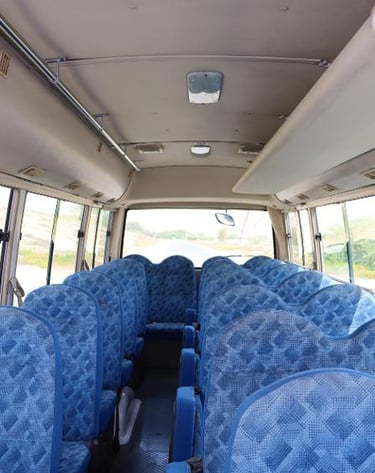 34 seater bus interior and seats pictures