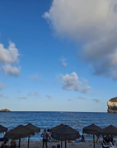 mar y nubes y familias
