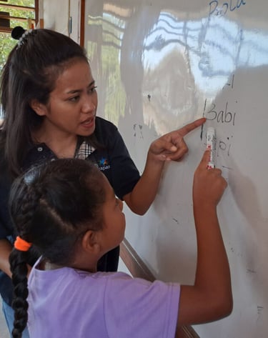 teachers for remote areas in Indonesia