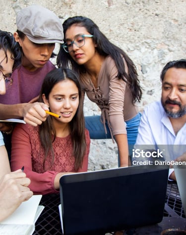 Student Learning Computer at Smart Village Computer Hub