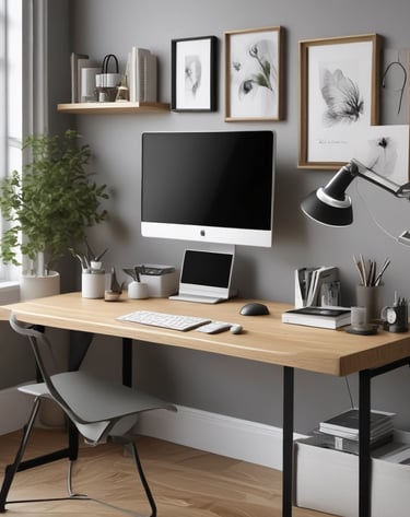 Tech essentials presented in a modern setup.